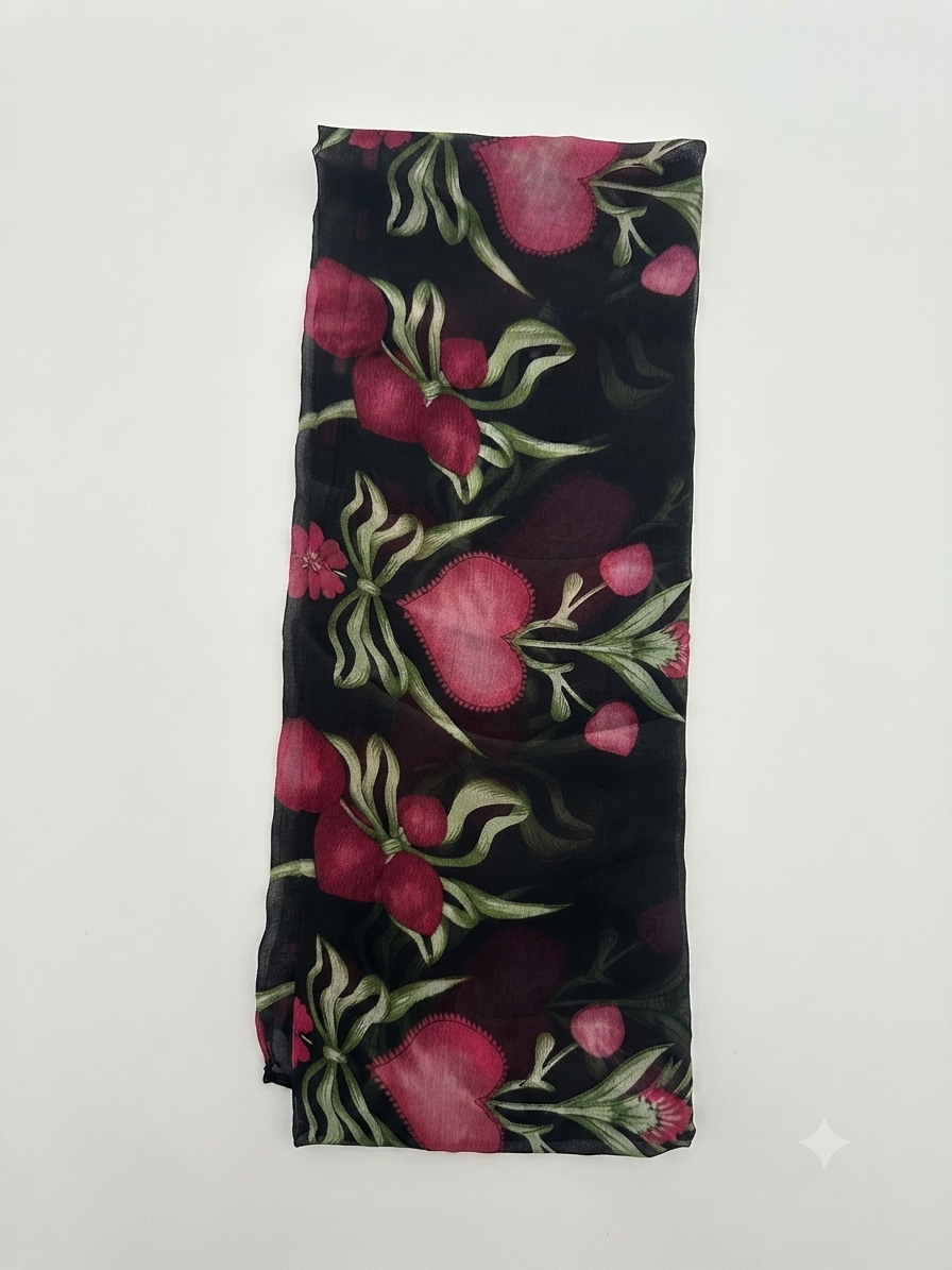 Women’s Unstitched 3 Piece Printed Suit with Chiffon Dupatta