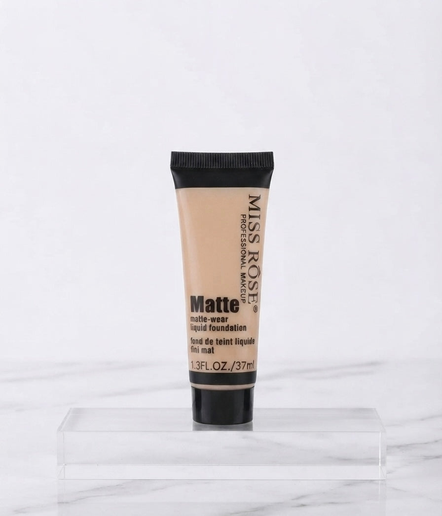 Miss Rose Matte Foundation – Full Coverage Long Lasting Liquid Foundation for Flawless Makeup