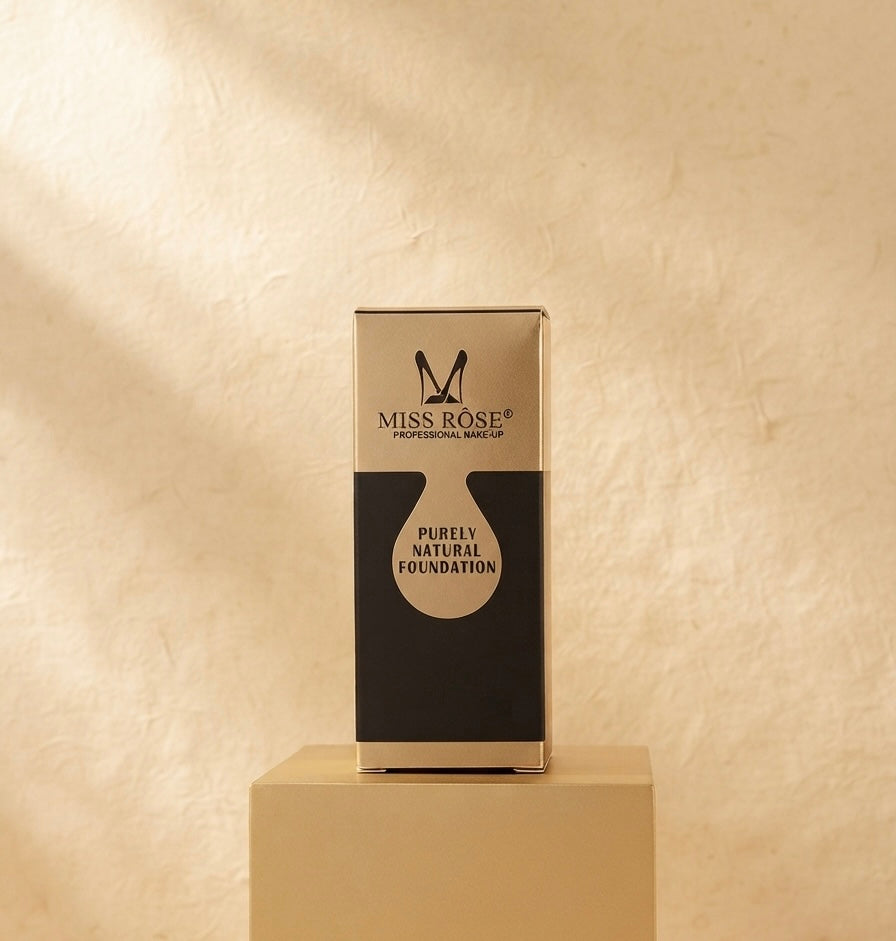 Miss Rose Purely Natural Foundation – Lightweight, Flawless Matte Finish (Professional Makeup)