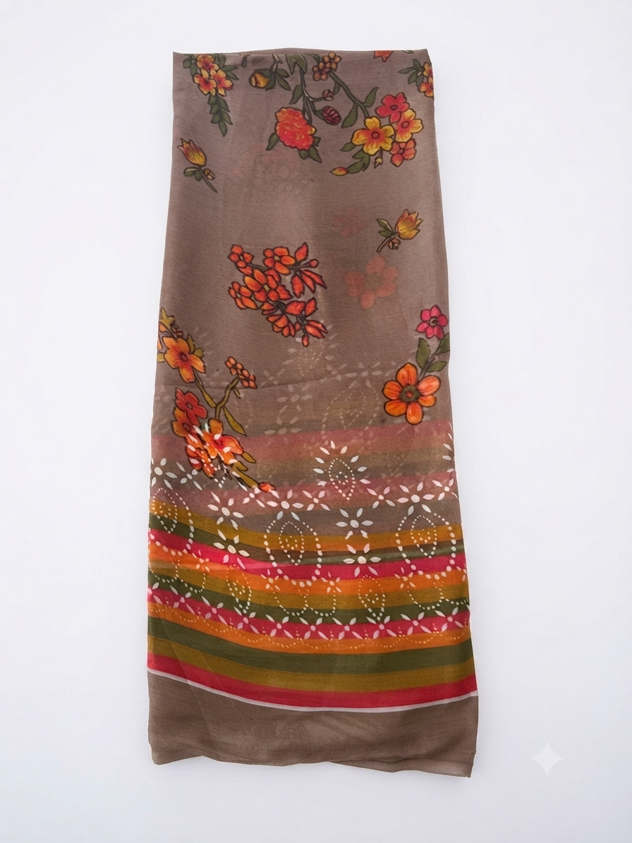 Premium Printed Lawn Suit with Chiffon Dupatta – 3 Piece Unstitched