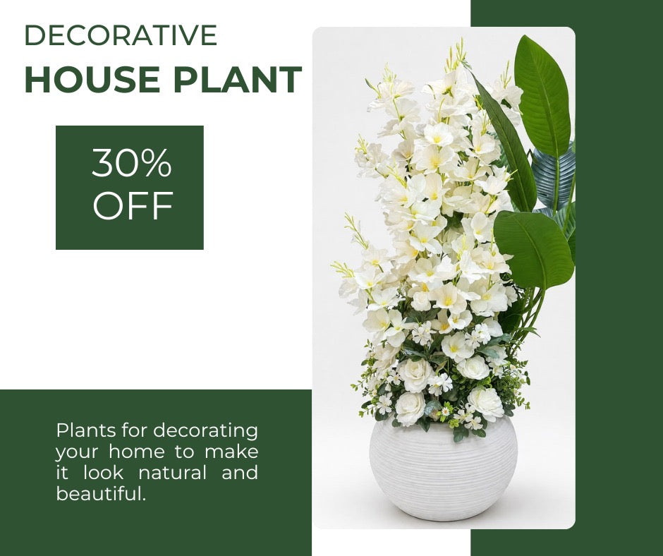 Luxury Artificial Flower Arrangement with Decorative Vase | Home & Office Decor