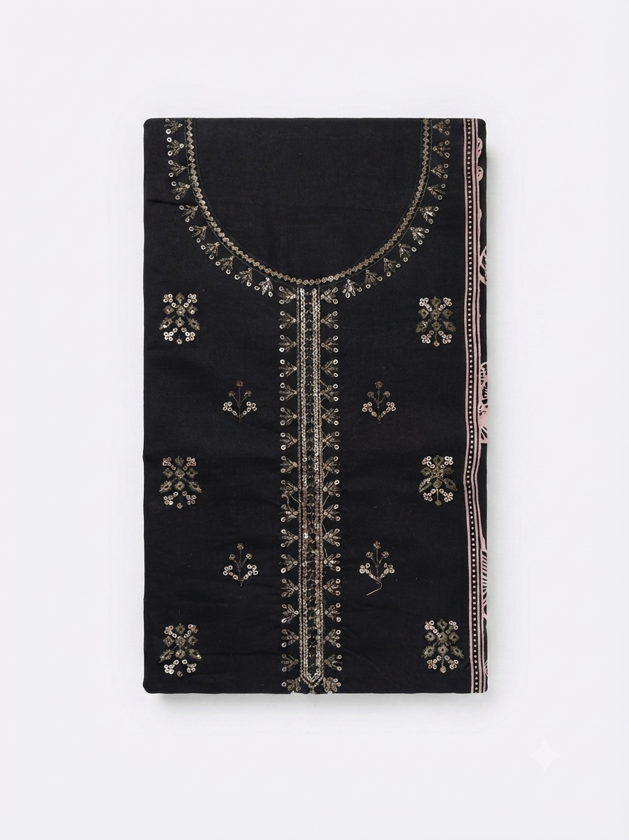Premium Unstitched 3 Piece Lawn Suit with Lawn Dupatta