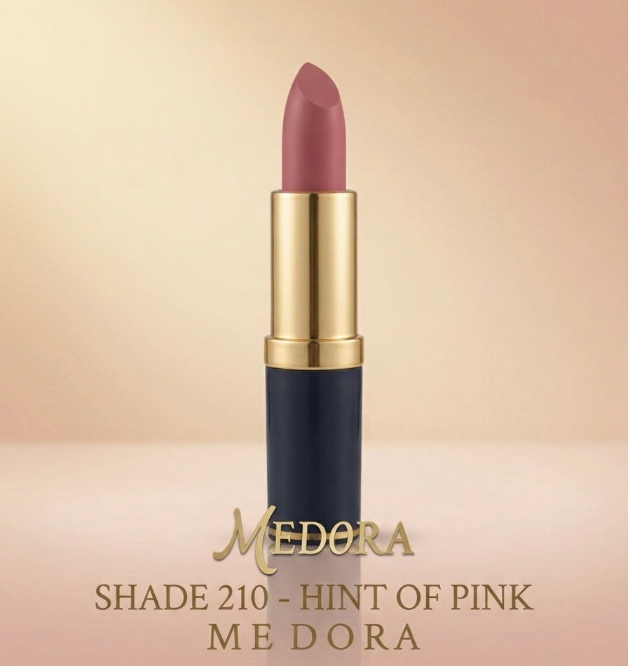 Medora Matte Lipstick - Shade 210 Hint of Pink (Long-Lasting, Highly Pigmented)