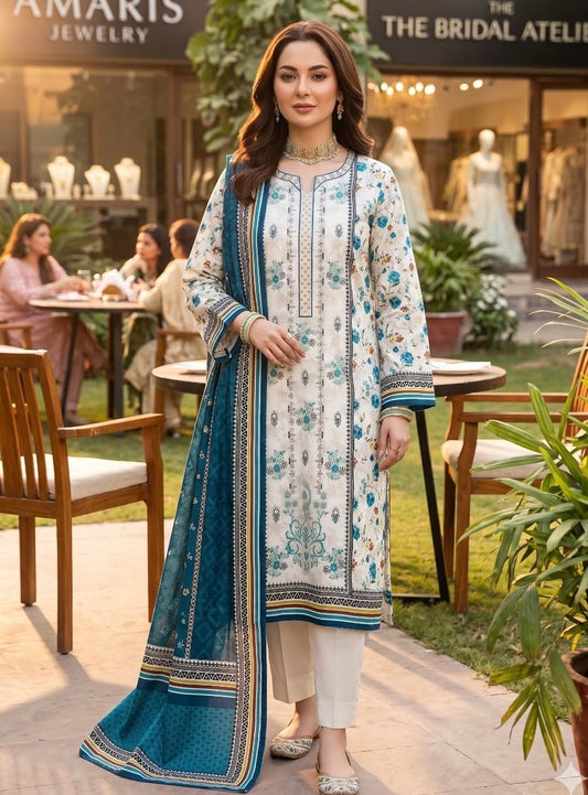 Premium Printed Chiffon Dupatta for Women | Lightweight & Elegant | AM Shopping Hub