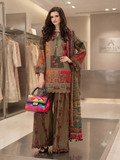 Premium Printed Lawn Suit with Chiffon Dupatta – 3 Piece Unstitched