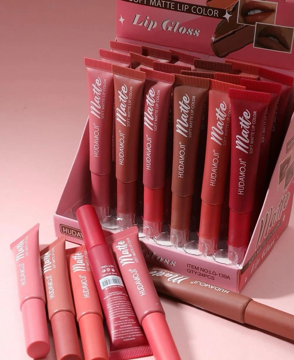 Huda Moji Lip Gloss 6 Pcs Set | Glossy, Smooth & Long Lasting Lip Gloss | AMShoppingHub 1 Piece 350