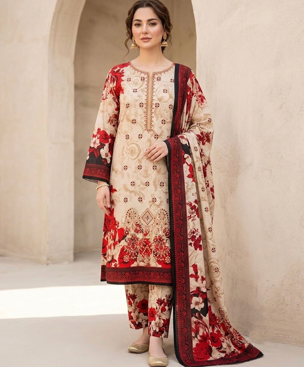 Premium Printed Chiffon Dupatta for Women | Lightweight & Elegant | AM Shopping Hub