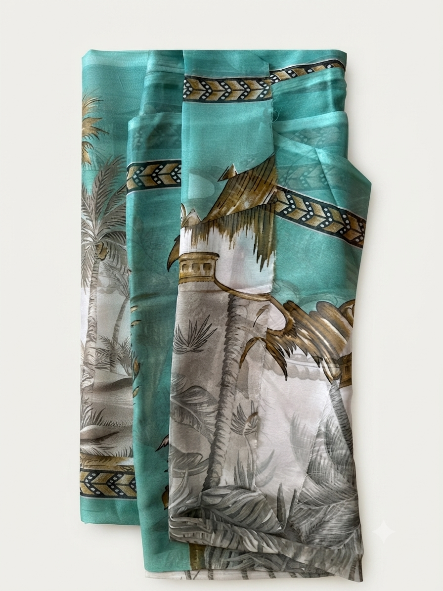 Premium Printed Lawn Suit with Chiffon Dupatta – 3 Piece Unstitched